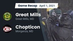 Recap: Great Mills vs. Chopticon  2021