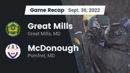 Recap: Great Mills vs. McDonough  2022