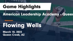 American Leadership Academy - Queen Creek vs Flowing Wells Game Highlights - March 18, 2022