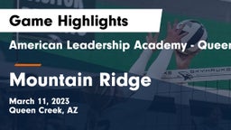 American Leadership Academy - Queen Creek vs Mountain Ridge Game Highlights - March 11, 2023