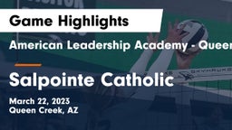 American Leadership Academy - Queen Creek vs Salpointe Catholic Game Highlights - March 22, 2023