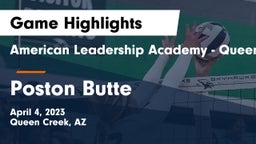 American Leadership Academy - Queen Creek vs Poston Butte  Game Highlights - April 4, 2023
