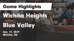 Wichita Heights  vs Blue Valley  Game Highlights - Jan. 17, 2019