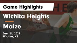 Wichita Heights  vs Maize  Game Highlights - Jan. 21, 2022