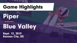 Piper  vs Blue Valley  Game Highlights - Sept. 12, 2019