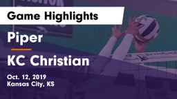 Piper  vs KC Christian Game Highlights - Oct. 12, 2019