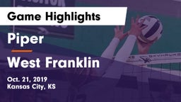 Piper  vs West Franklin  Game Highlights - Oct. 21, 2019