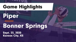 Piper  vs Bonner Springs  Game Highlights - Sept. 23, 2020