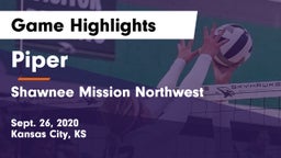 Piper  vs Shawnee Mission Northwest  Game Highlights - Sept. 26, 2020