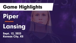 Piper  vs Lansing  Game Highlights - Sept. 12, 2023