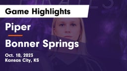 Piper  vs Bonner Springs Game Highlights - Oct. 10, 2023