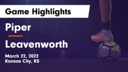 Piper  vs Leavenworth  Game Highlights - March 22, 2022