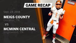 Recap: Meigs County  vs. McMinn Central  2016