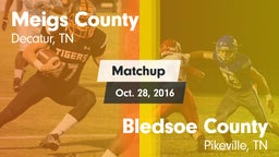 Matchup: Meigs County vs. Bledsoe County  2016