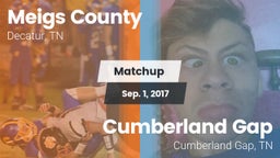 Matchup: Meigs County vs. Cumberland Gap  2017