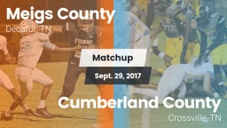 Matchup: Meigs County vs. Cumberland County  2017