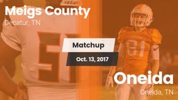 Matchup: Meigs County vs. Oneida  2017