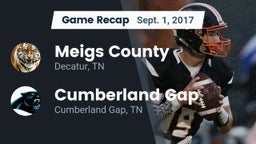 Recap: Meigs County  vs. Cumberland Gap  2017