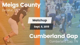 Matchup: Meigs County vs. Cumberland Gap  2019