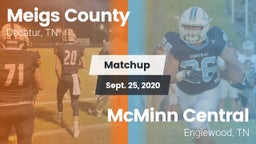 Matchup: Meigs County vs. McMinn Central  2020