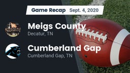 Recap: Meigs County  vs. Cumberland Gap  2020