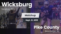 Matchup: Wicksburg vs. Pike County  2018