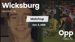 Matchup: Wicksburg vs. Opp  2018