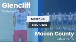 Matchup: Glencliff vs. Macon County  2020