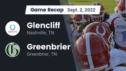 Recap: Glencliff  vs. Greenbrier  2022
