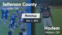 Matchup: Jefferson County vs. Harlem  2016