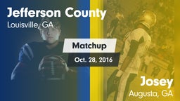 Matchup: Jefferson County vs. Josey  2016