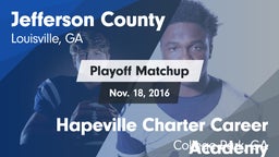 Matchup: Jefferson County vs. Hapeville Charter Career Academy 2016