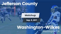 Matchup: Jefferson County vs. Washington-Wilkes  2017