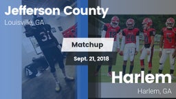 Matchup: Jefferson County vs. Harlem  2018