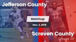 Matchup: Jefferson County vs. Screven County  2018