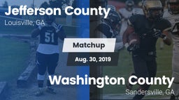 Matchup: Jefferson County vs. Washington County  2019