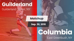 Matchup: Guilderland vs. Columbia  2016