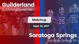 Matchup: Guilderland vs. Saratoga Springs  2017