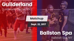 Matchup: Guilderland vs. Ballston Spa  2017
