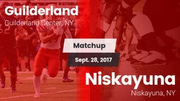 Matchup: Guilderland vs. Niskayuna  2017