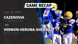 Recap: Cazenovia  vs. Vernon-Verona-Sherrill  2016