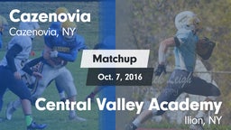Matchup: Cazenovia vs. Central Valley Academy 2016