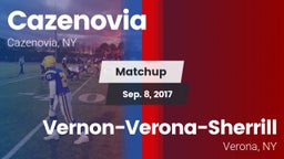 Matchup: Cazenovia vs. Vernon-Verona-Sherrill  2017