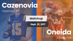 Matchup: Cazenovia vs. Oneida  2017
