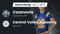Recap: Cazenovia  vs. Central Valley Academy 2017
