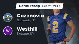 Recap: Cazenovia  vs. Westhill  2017