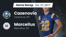 Recap: Cazenovia  vs. Marcellus  2017