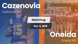 Matchup: Cazenovia vs. Oneida  2018