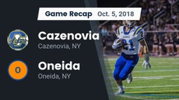 Recap: Cazenovia  vs. Oneida  2018