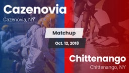 Matchup: Cazenovia vs. Chittenango  2018